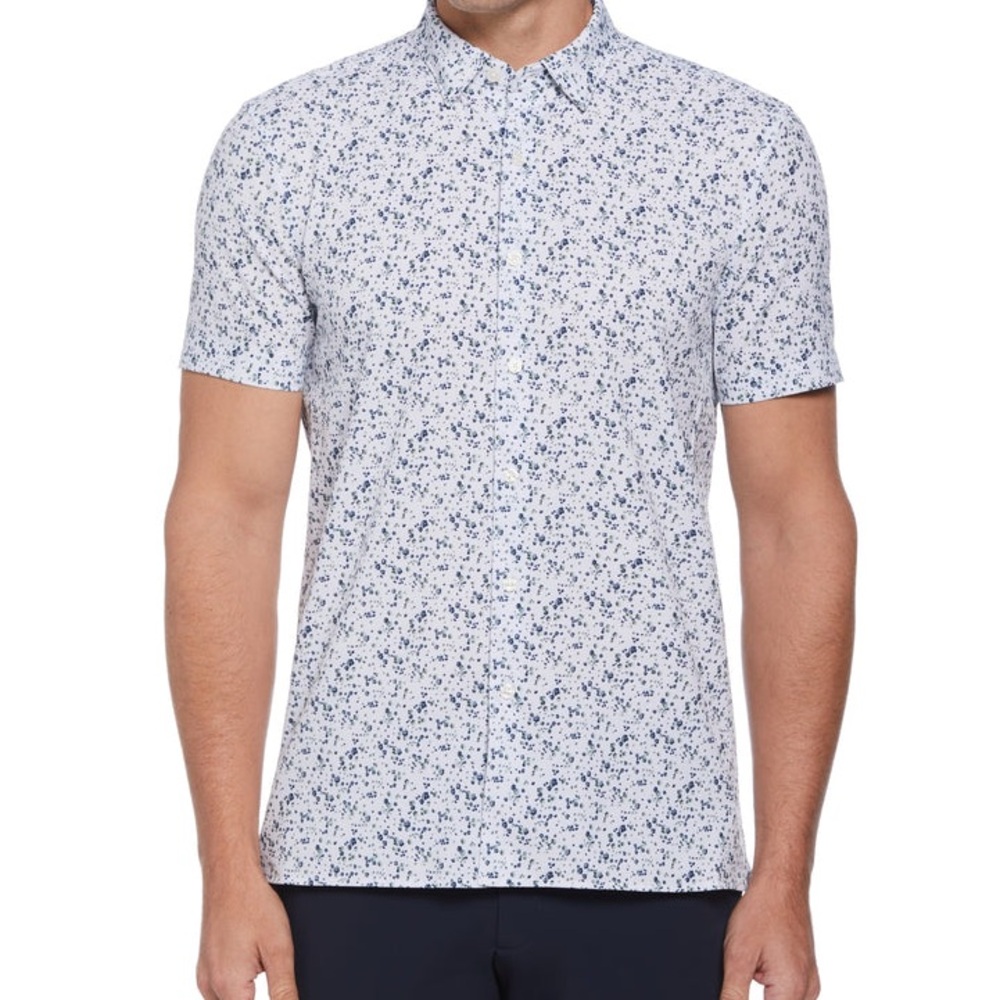 NWOT Perry Ellis Total Stretch Floral Print Shirt | Size XL